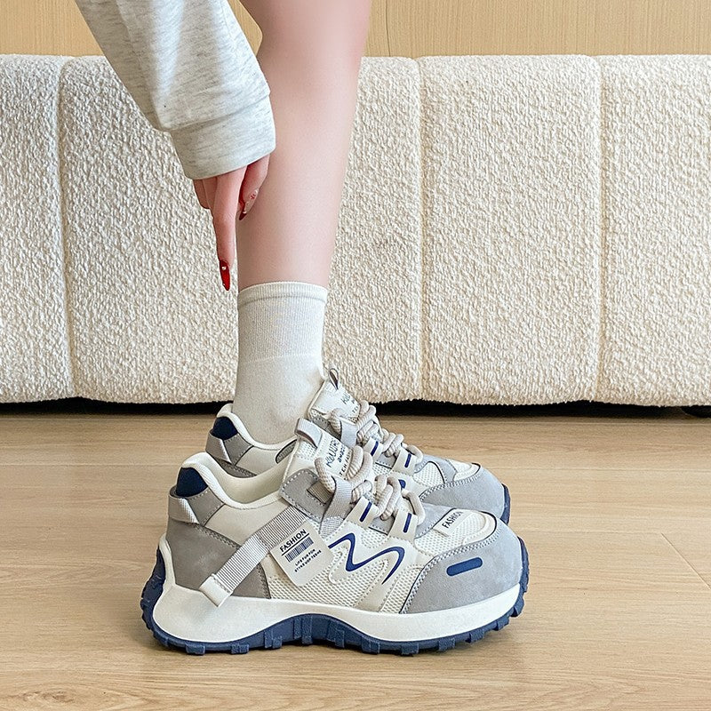 Damen modische Sneakers mit innovativem Design und atmungsaktiver Mesh-Oberfläche