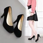 Damen klassische Pumps mit elegantem Blockabsatz und komfortabler Innenpolsterung R&B
