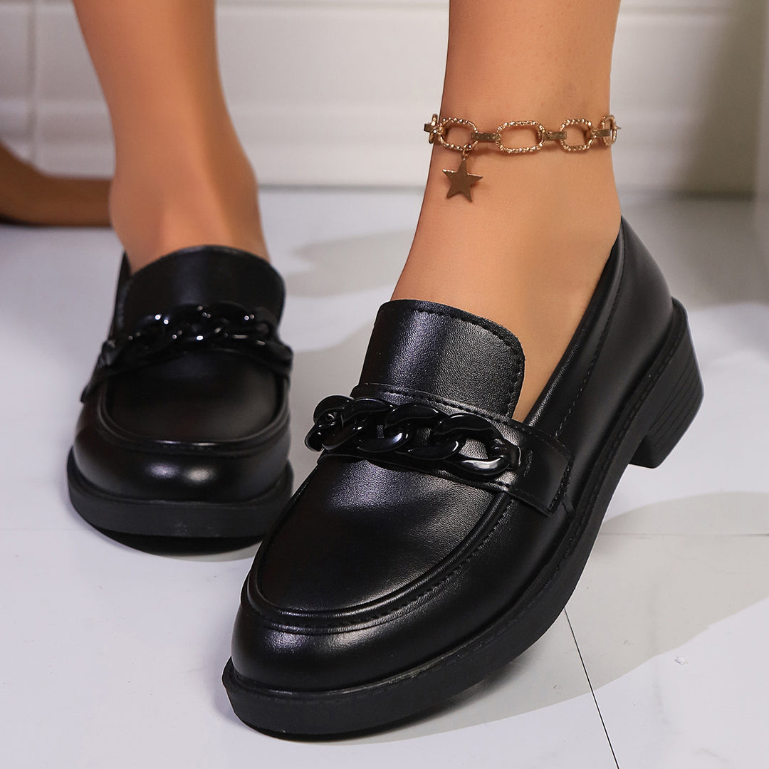 Damen Slip-On Loafers mit eleganter Schleifen-Applikation R&B