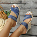 Damen Wedge-Sandaletten mit modischen Riemen und Raffinierten Details R&B