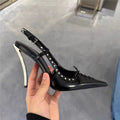 Damen elegante Slingback High Heel Pumps R&B