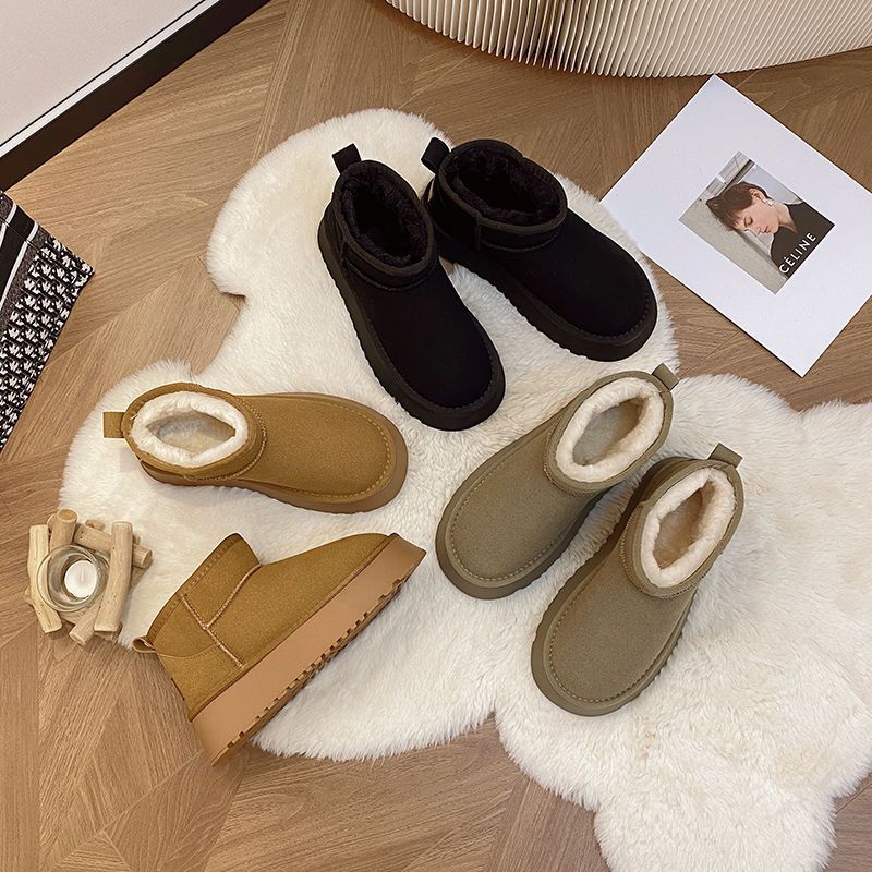 Damen Kuschelige Winterstiefel mit warmem Innenfutter und robuster Sohle