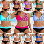 Damen Sportliches Bikini-Set mit trendigem Wickeloberteil R&B