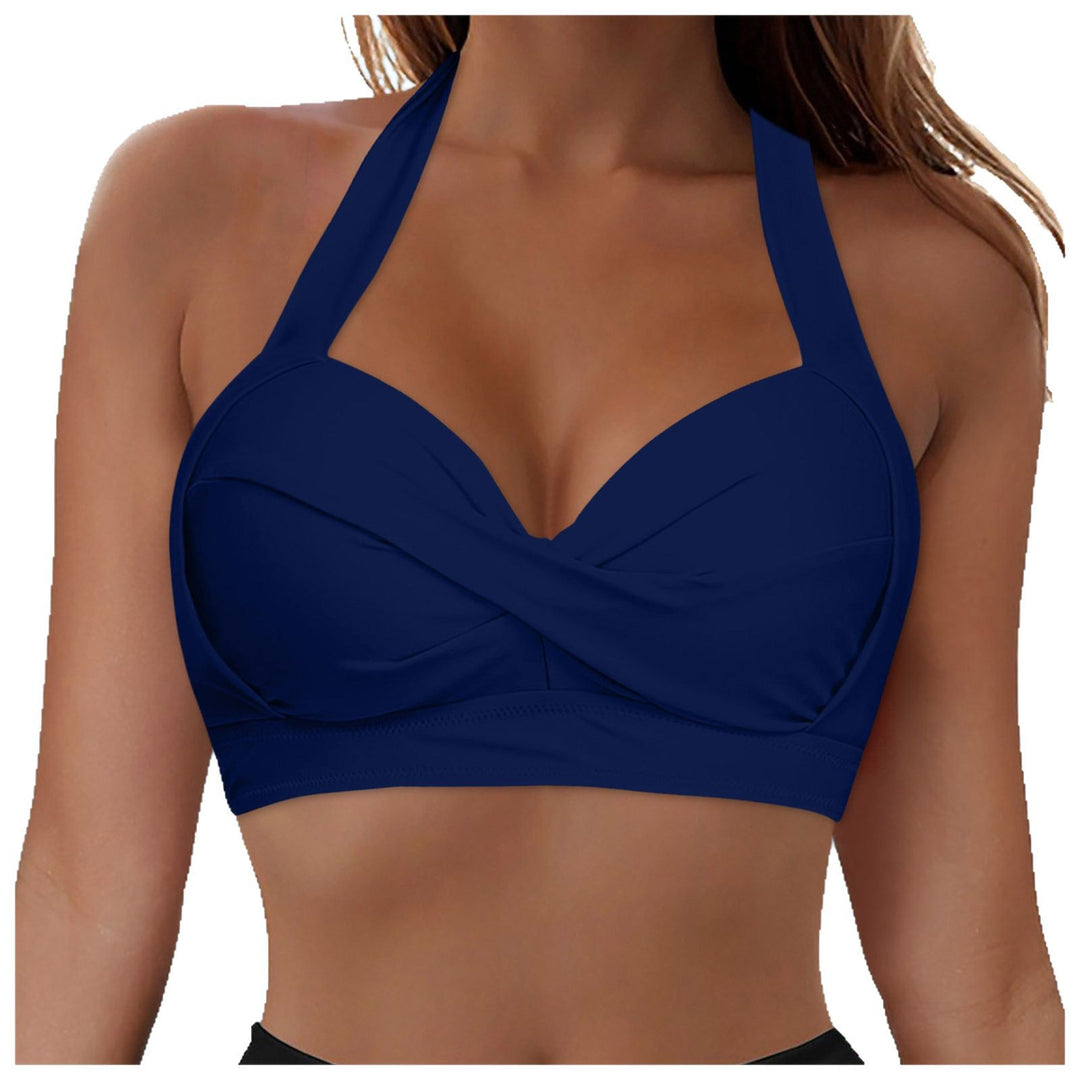 Damen Modisches Bikinioberteil mit Wickeldesign R&B