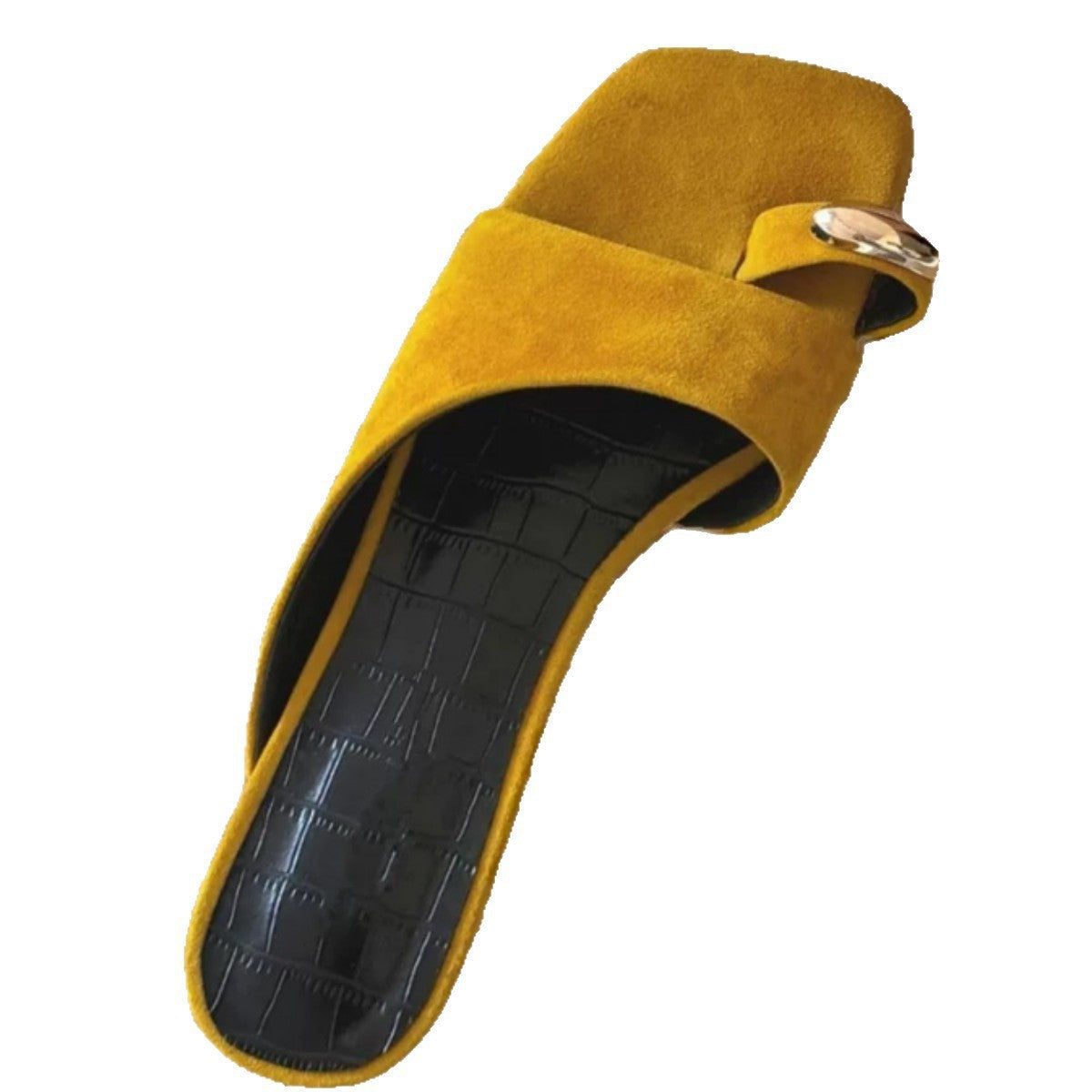 Damen Elegante Mules mit modischem Schnallenakzent