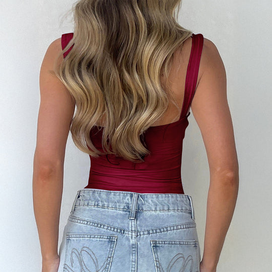 Damen Spitzen Trägertop mit raffiniertem Knoten-Design R&B