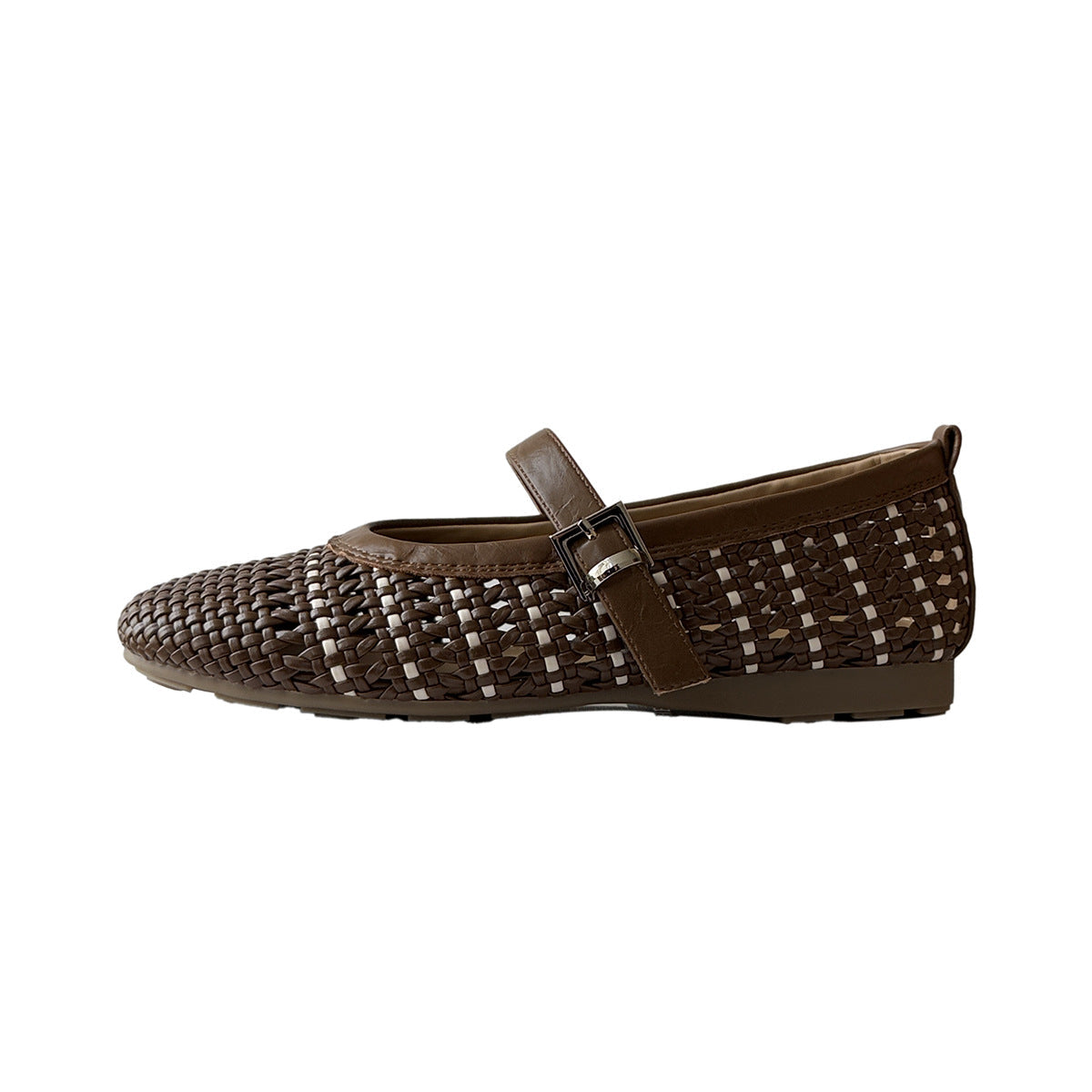 Damen Komfortable Sandalen mit modischem Flechtmuster und hochwertiger Schnalle