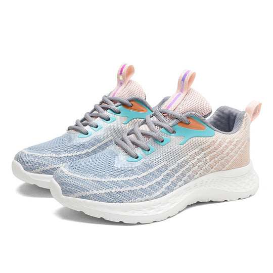 Damen Sportliche Lauf-Sneaker mit atmungsaktivem Mesh und dämpfender Sohle R&B