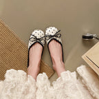 Damen Elegante Ballerinas mit verspieltem Punktedesign und komfortablem Innenfutter R&B
