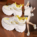 Damen Chunky Sneakers mit atmungsaktiver Netzstruktur und komfortabler Dämpfung