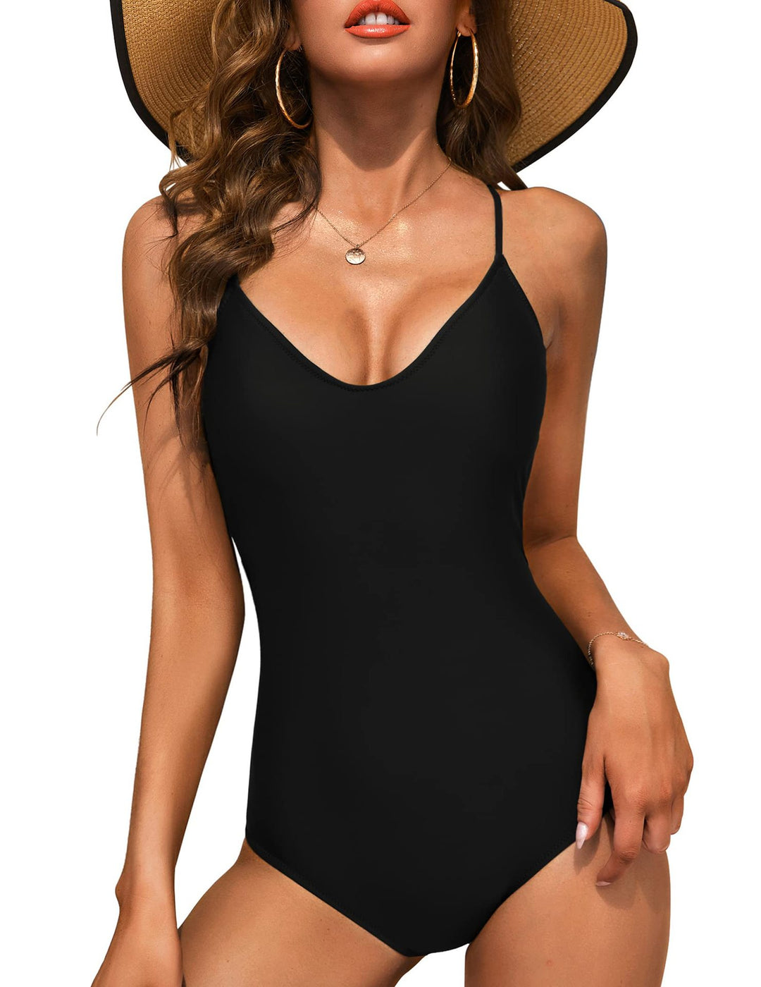 Damen Badeanzug mit elegantem V-Ausschnitt R&B