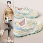 Damen modische Freizeitsneaker mit atmungsaktiver Oberflächenstruktur und rutschfester Sohle R&B