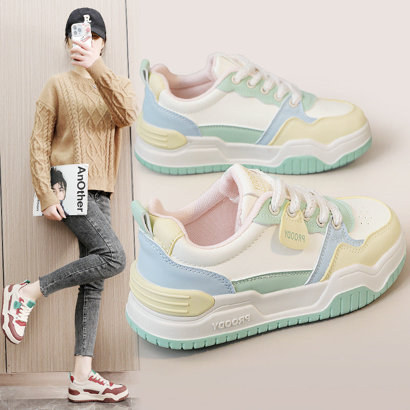 Damen modische Freizeitsneaker mit atmungsaktiver Oberflächenstruktur und rutschfester Sohle R&B