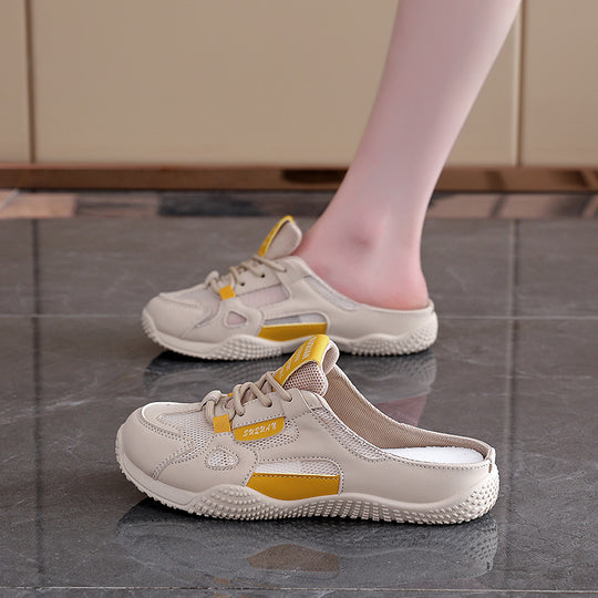 Damen Slip-On Sneakers mit atmungsaktiver Mesh-Oberfläche und rutschfester Sohle R&B
