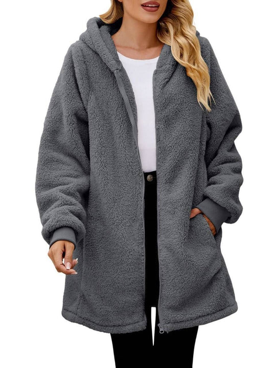 Damen Kuschelige Fleecejacke R&B