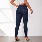 Damen High-Waist Skinny Jeans mit figurbetontem Schnitt R&B