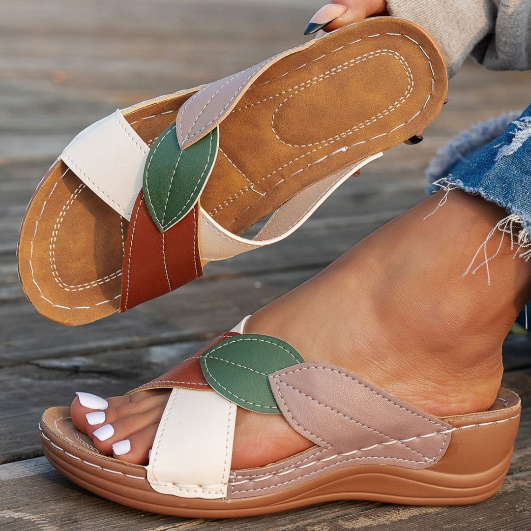 Damen Riemensandalen mit hochwertigem Leder und komfortablem Fußbett R&B