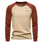 Herren Langarmshirt mit markantem Raglan-Design