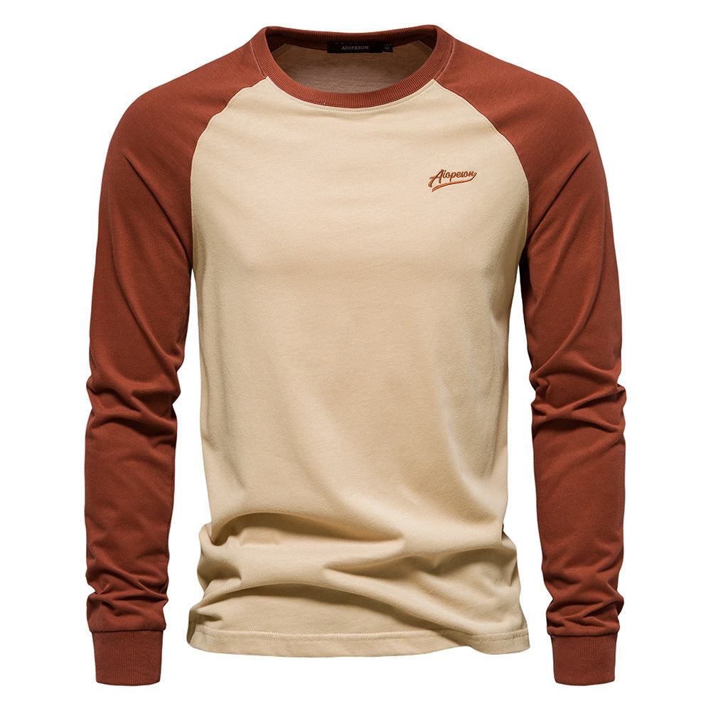 Herren Langarmshirt mit markantem Raglan-Design
