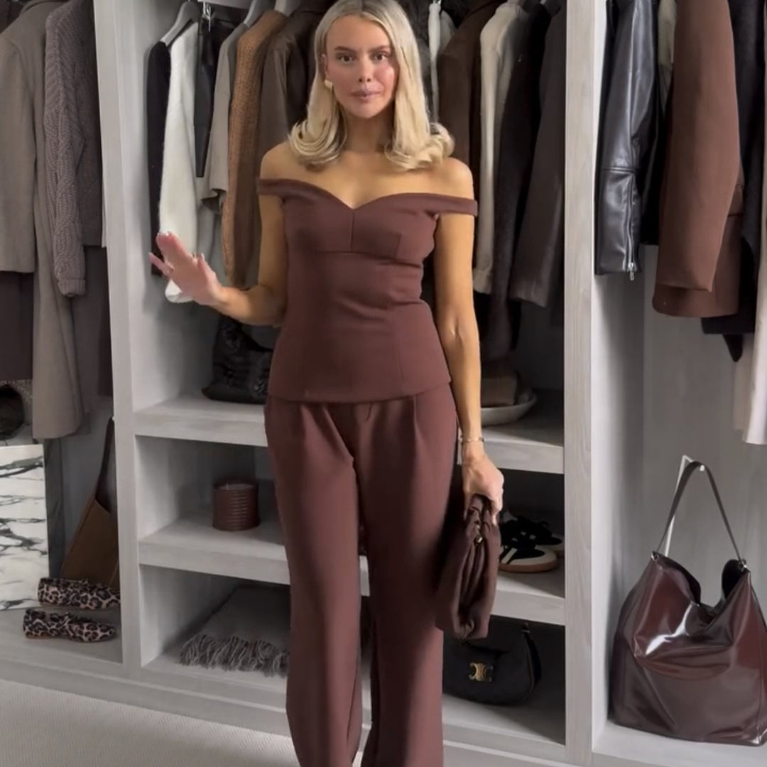 Damen Weite Hosen mit elegantem Schnitt und feinen Falten R&B