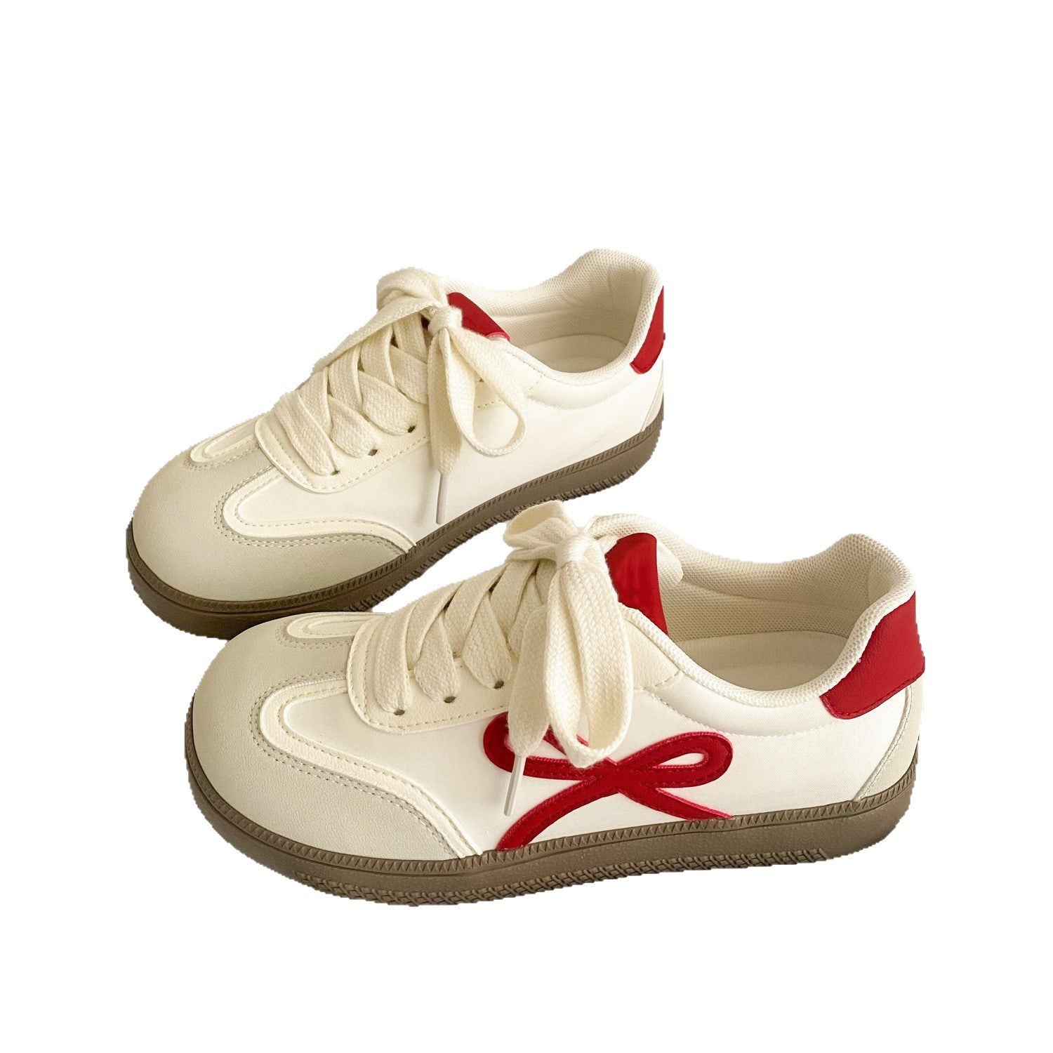 Damen Sneaker mit verspieltem Schleifen-Design und atmungsaktiven Einsätzen R&B