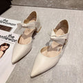 Damen Elegante Slingpumps mit Schleifenverzierung R&B