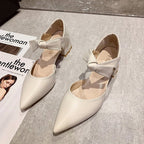 Damen Elegante Slingpumps mit Schleifenverzierung R&B