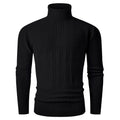 Herren stylischer Rollkragenpullover mit strukturiertem Zopfmuster und hochabschließendem Kragen R&B