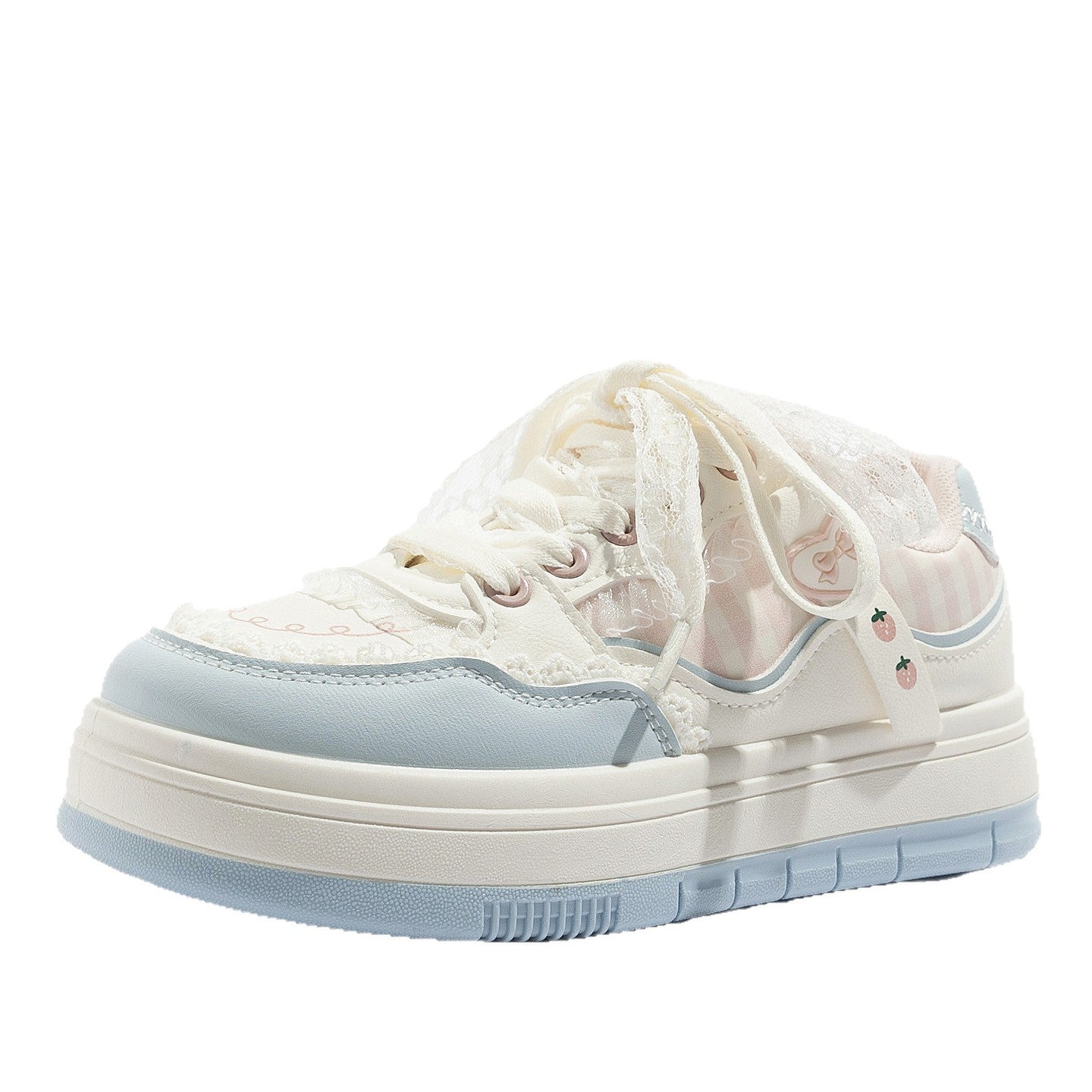 Damen Sneaker mit verspieltem Design und romantischen Spitzenakzenten