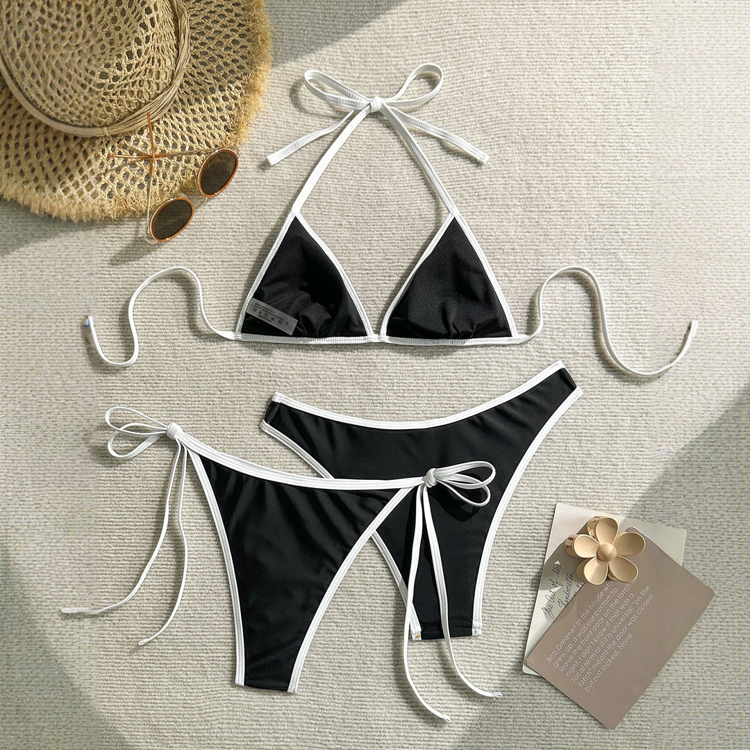 Damen Triangel-Bikini mit eleganter Bindung R&B
