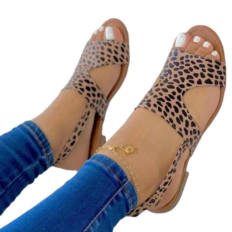 Damen Offene Sandalen mit modischem Riemendesign und komfortablem Fußbett R&B