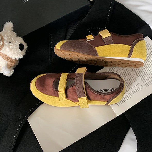 Damen Bequeme und modische Klettverschluss-Sneaker