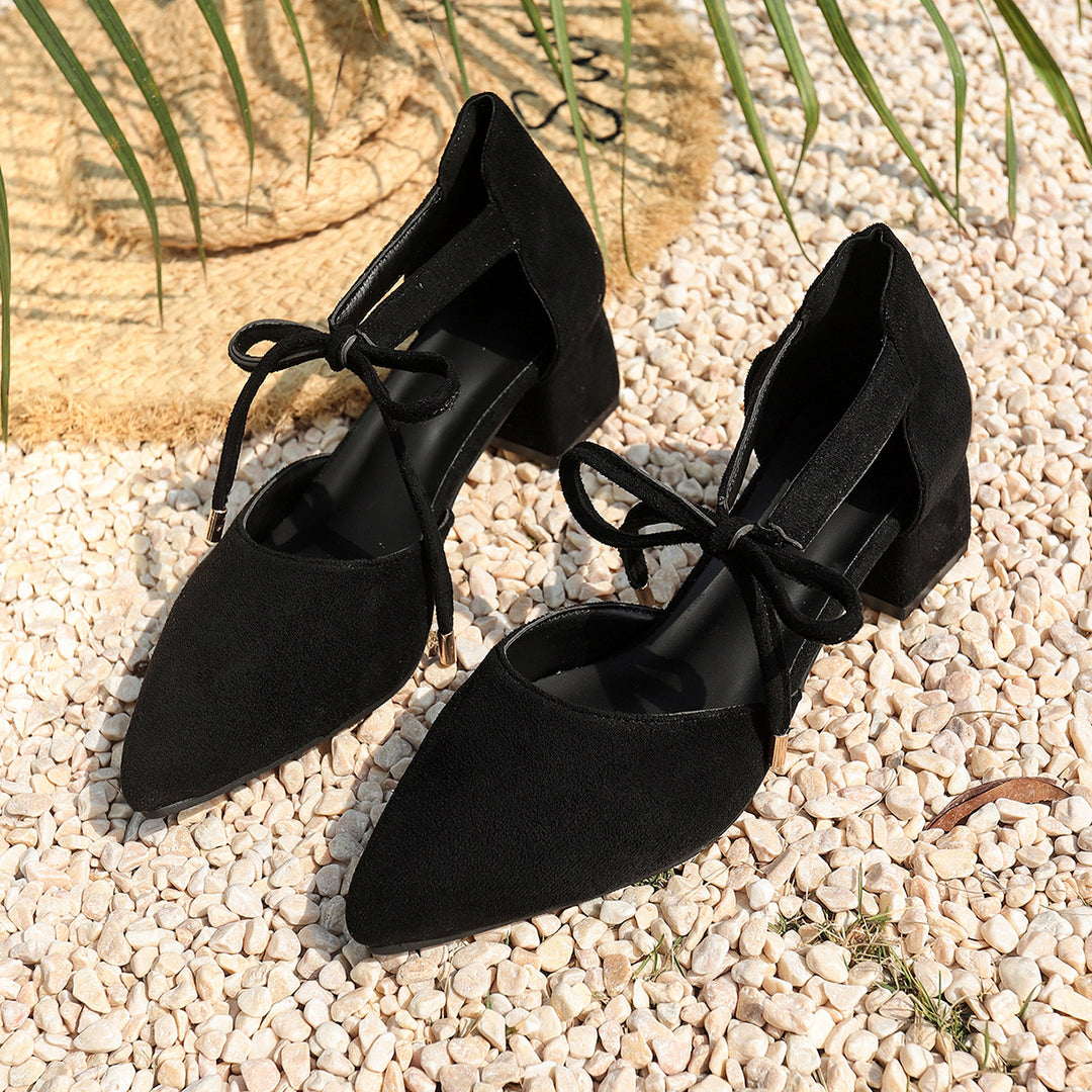 Damen elegante Ankle Boots mit schickem Schleifen-Detail R&B