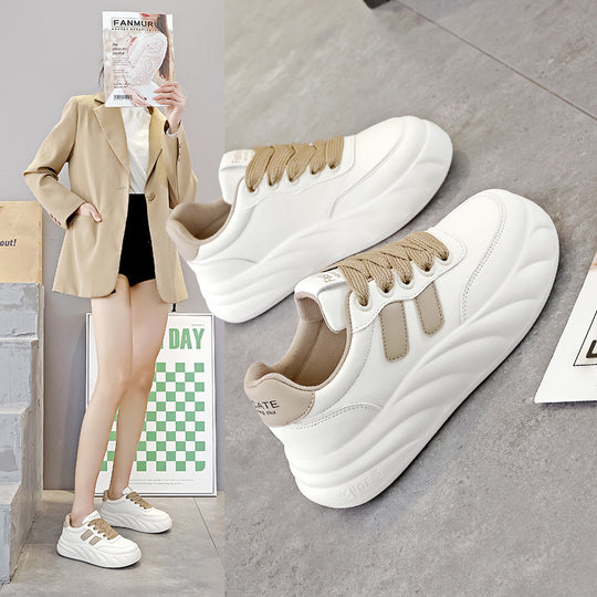 Damen Komfortable Plateau Sneakers mit modernem Design und atmungsaktiver Sohle R&B