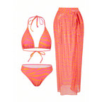 Damen Bikiniset mit transparentem Strandrock R&B