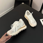 Damen sportive Sneaker mit atmungsaktiver Mesh-Oberfläche und dämpfender Sohle R&B