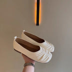 Damen elegante Ballerina-Schuhe mit modischem Rüschendesign und bequemer Innensohle R&B