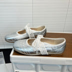 Damen Ballerinas mit eleganter Spitzeneinlage und bequemem Fußbett R&B