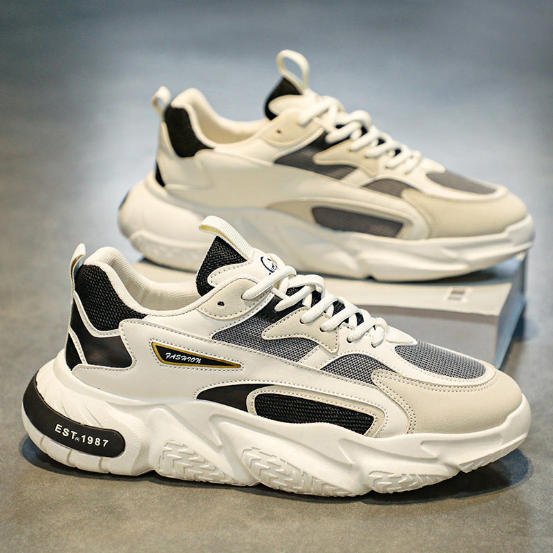 Damen Modische Chunky Sneakers mit atmungsaktiver Mesh-Konstruktion und dämpfender Sohle R&B