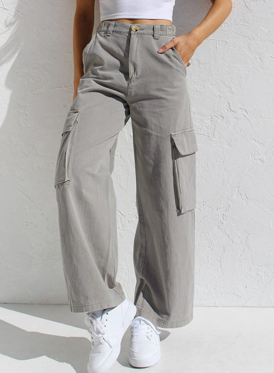 Damen Cargo-Hose mit praktischen Seitentaschen und lässigem Schnitt R&B