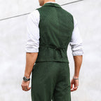 Herren elegante Weste mit strukturiertem Design und modernen Details