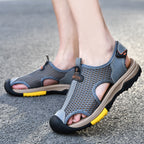 Herren Atmungsaktive Outdoor-Sandalen mit rutschfester Sohle und verstellbarem Riemen R&B