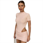 Damen Mini-Kleid mit figurbetontem Schnitt und aufregendem Cut-Out-Design R&B