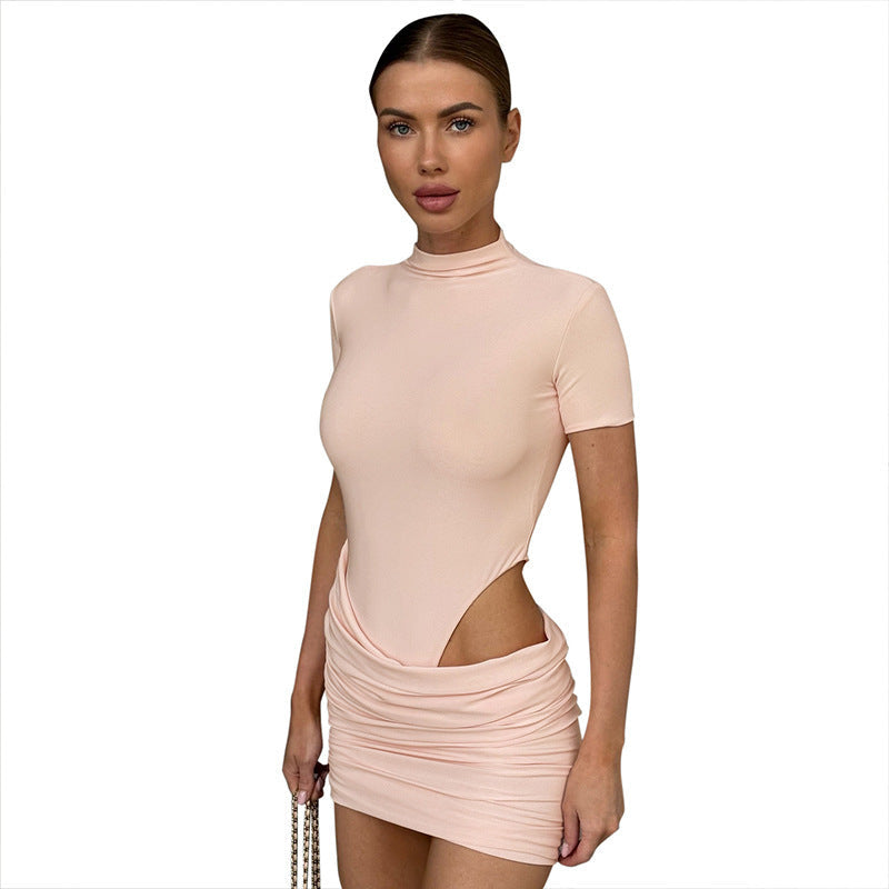 Damen Mini-Kleid mit figurbetontem Schnitt und aufregendem Cut-Out-Design R&B