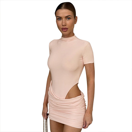 Damen Mini-Kleid mit figurbetontem Schnitt und aufregendem Cut-Out-Design R&B