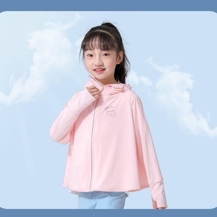 Damen Sommerliche UV-Schutzjacke mit Kapuze R&B
