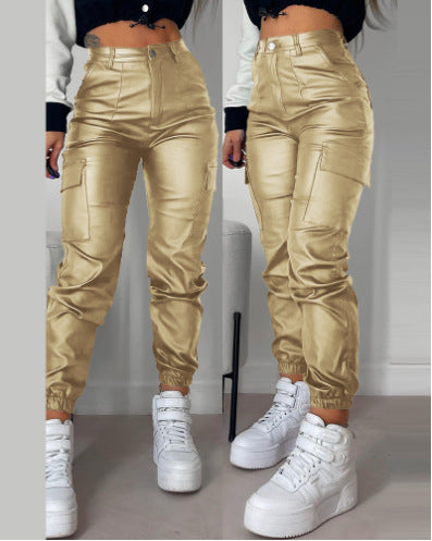Damen Cargo-Hose mit elastischem Bund und praktischen seitlichen Taschen R&B