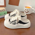 Damen Trendige Plateau-Sneaker mit flexibel einstellbarem Schnürsystem und atmungsaktiver Sohle