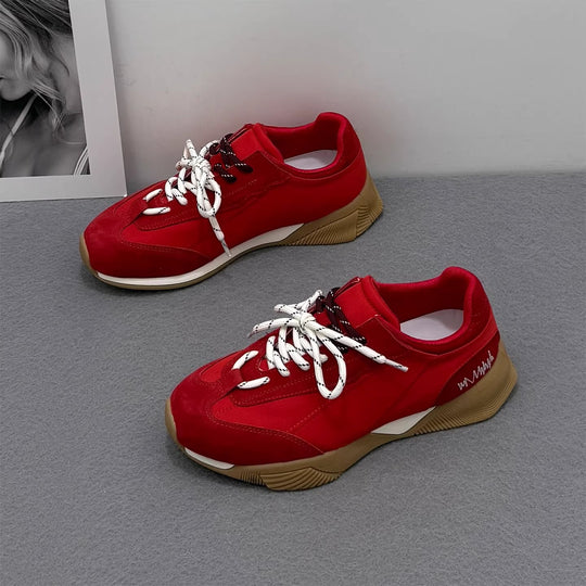 Damen modische Sneakers mit atmungsaktiver Mesh-Oberfläche und trendigem Design R&B