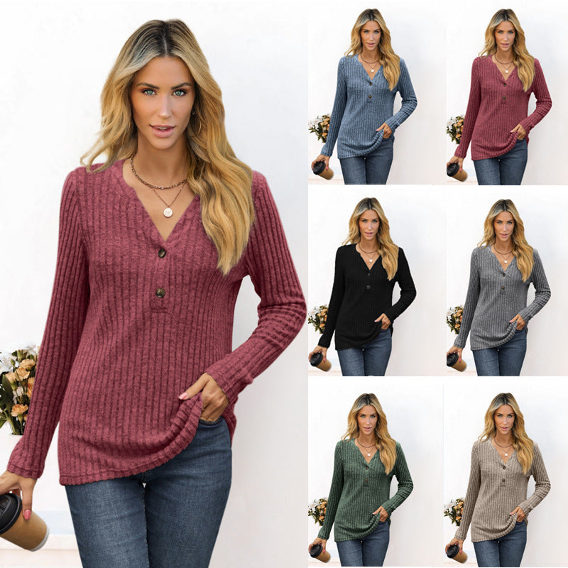 Damen lässiges Langarmshirt